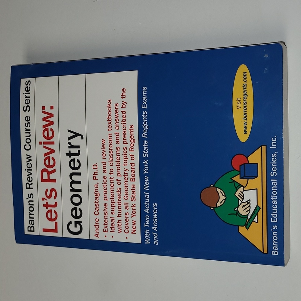 Barron's Let's Review: Geometry, by Castagna, NWT